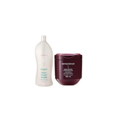 Imagem de SENSCIENCE Kit Silk Moisture Shampoo 1L + Máscara Inner Restore 500ml