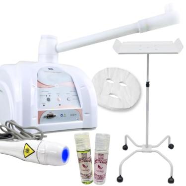 Imagem de Kit Dermosteam com Probe Azul 450nm e Suporte Para Vapor de Ozônio Branco - Ibramed (220, Volts)