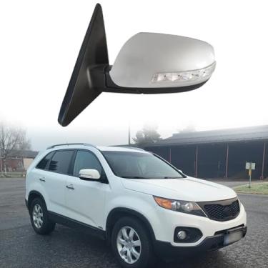 Imagem de Espelhos de porta do lado do motorista aptos para KIA Sorento 2009-2014 acessórios de espelho retrovisor de carro retrovisor lateral luz de seta de substituição, dobrável elétrico, aquecimento
