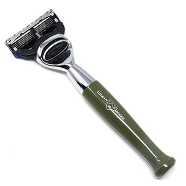 Imagem de Edwin Jagger Diffusion 72 Series - Gillette Fusion Proglide Razor, cromado (verde)