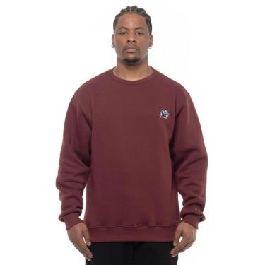 Imagem de Moletom Careca Lrg Feed The Panda Crew- Bordo-Masculino