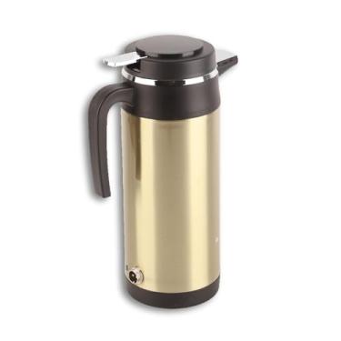 Imagem de Chaleira térmica elétrica para carro, 1200 ml, 12 V, aço inoxidável, elétrica, chaleira térmica de viagem, garrafa térmica para aquecimento, água, café, leite