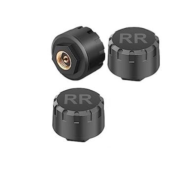 Imagem de Sistema de monitoramento de pressão dos pneus tpms para motocicleta, sensores de pressão dos pneus compatíveis com bluetooth, sem fio, android/ios, carro tmps(3 Sensors)