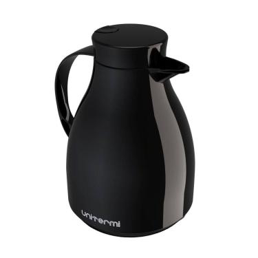 Imagem de Garrafa Térmica Mesa Paris Preta 1L Bule Gatilho Chá Café