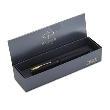 Imagem de Parker Caneta-tinteiro Frontier preto fosco GT - ponta fina
