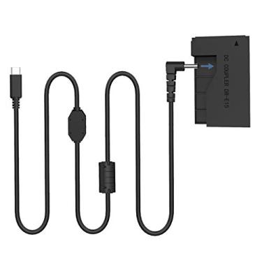 Imagem de F1TP DR-E15 Kit de alimentação USB acoplador CC para câmeras Canon EOS Rebel SL1, 100D, SX70 HS, Kiss X7