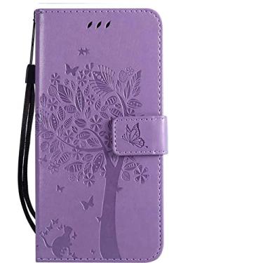 Imagem de Capa para celular com alça de couro da moda Capa com carteira para Samsung Galaxy J5 J7 2016 J510 J710 J2 Núcleo J4 Prime J6 Plus J8 Pro 2018 Flip PU, G2, Roxo Claro, Para Samsung J6 2018