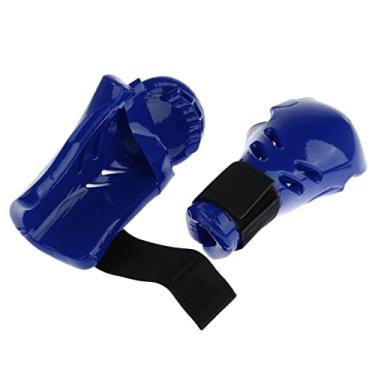 Imagem de Tongina Luvas de luta para treino de boxe para meninos e meninas – Azul P