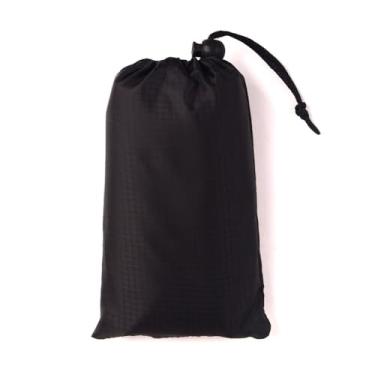 Imagem de Cobertores duráveis ​​impermeáveis ​​exteriores do piquenique da família, esteira de praia à prova de areia dobrável para o parque infantil do parque de campismo das crianças que viajam a grama(Black,