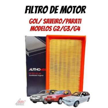 Imagem de Filtro Ar do motor Gol/Saveiro/Parati - G2/G3/G4 - 1.0/1.6/1.8/2.0 - A