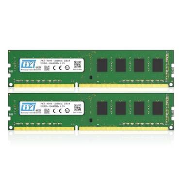 Imagem de LIYI Kit DDR3 RAM 16GB (2x8GB) 1066MHz PC3-8500S CL7 Unbuffered Non-ECC 1.5V 2Rx8 Dual Rank Channel 240 Pin UDIMM PC PC Desktop Memory Modules Ram SDRAM Upgrade