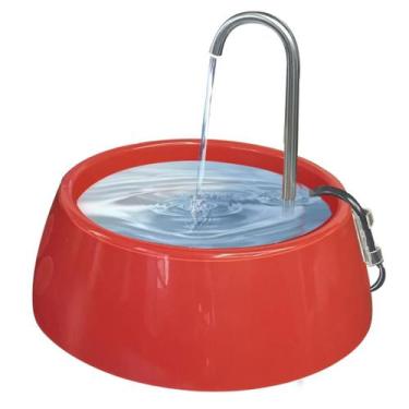 Imagem de Fonte Bebedouro para Cachorro Gato Little Mec - Mec Pet, Vermelho