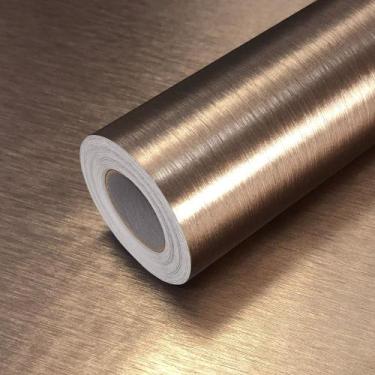 Imagem de Adesivo Vinílico Metalico Ao Escovado Ouro Envelhecido - Open Star, Ac