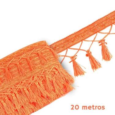 Imagem de Pingente De Seda Tassel - Fita - Laranja Neon - Nº: 01 C/20M- Nybc