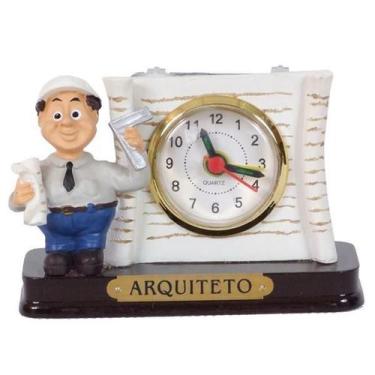 Imagem de Boneco Profissional Arquiteto Miniatura C/ Relógio 8 Cm - Zona Livre