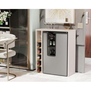 Imagem de Adega Planejada Carvalho 4008 cor Off white / nature - Comprar moveis 