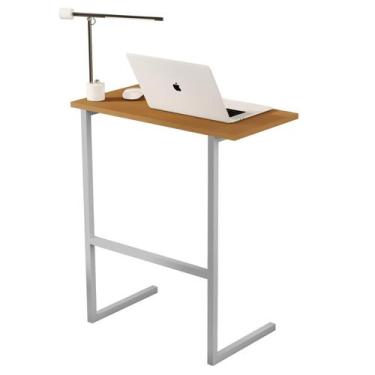 Imagem de Mesa Apoio Lateral Encaixe Sofa Home Office Thor - LOJAS PRIMELAR, Nat