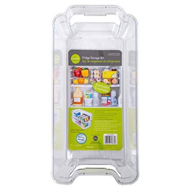 Imagem de CTG, Luciano Collection, cesto de armazenamento de geladeira 15,8 cm x 31,1 cm transparente