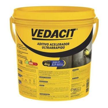 Imagem de Vedacit Rapidissimo 4kg Argamassa Concreto Acelerador