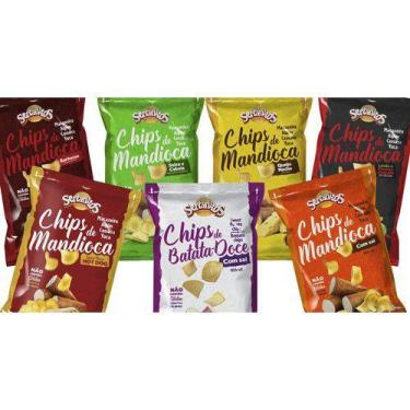 Imagem de Kit Com 1 Sabor De Cada Chips 50g Sertanitos - 07 Unidades