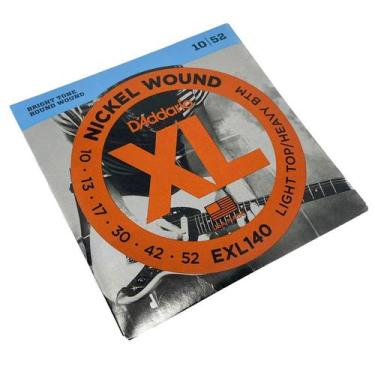 Imagem de Encordoamento Para Guitarra 10-52 D'Addario XL Nickel Wound EXL140 - D