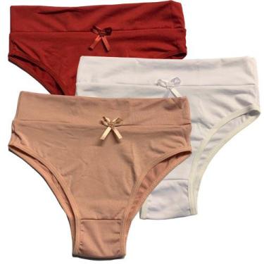 Imagem de Kit 3 de Calcinha Calçola Fristyle Microfibra Lisa Lingerie Atacado, G