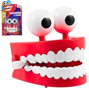 Imagem de Brinquedo Dentadura maluca divertida à corda pula pula - Marca