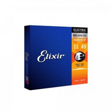Imagem de Encordoamento para Guitarra .011 Medium Nanoweb Elixir - BITS
