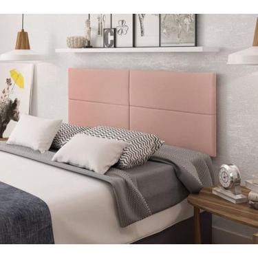 Imagem de Cabeceira Estofada Para Cama De Casal 004 Dobrável Produzida Em MDF/MD
