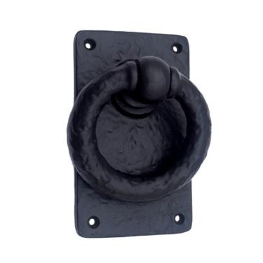 Imagem de Adonai Hardware Adonikam Batedor de porta de ferro antigo, Black Powder Coated
