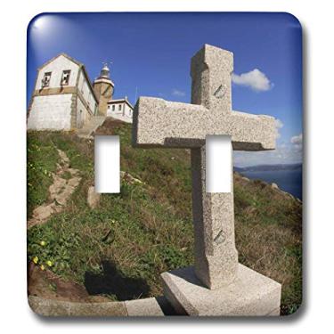 Imagem de 3dRose lsp_10607_2 Cape Finisterre Galicias Versão da Inglaterra Terras Terras Terras na Espanha e Oceano Atlântico Começa Interruptor Duplo