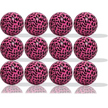 Imagem de Bolas de golfe com estampa de leopardo rosa - Bolas de golfe inovadoras