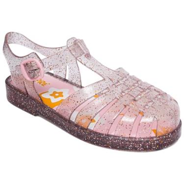 Imagem de Pimpolho, Sandália Menina Pimpolho Colorê PVC Nude Glitter 0140260C Tamanho:32;Cor:Nude