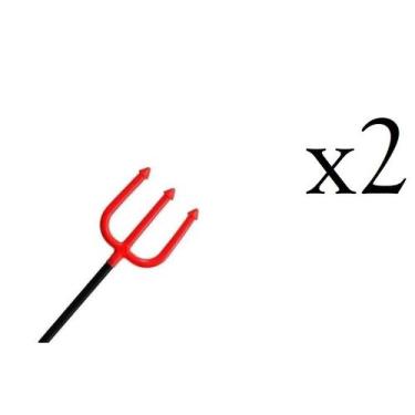 Imagem de Tridente Garfo Diabinha Fantasia Halloween Festa- Kit 2un - Lynx