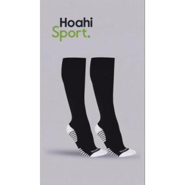 Imagem de Meião de Futebol Hoahi Masculino adulto, 39/43, Preto
