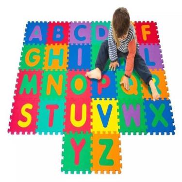Imagem de Tatame Eva Infantil Alfabeto Abc 26 Pçs 28x28cm 5mm Emborrachado - EVA