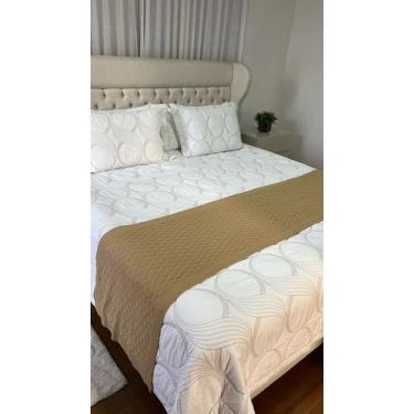 Imagem de Peseira Manta Tricot Sala Cama Casal Queen 230x60cm Veneza - Calu Tric