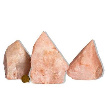 Imagem de 10 Cristal Rosa Pé e Bico Serrado 400 a 500g Aprx 8cm Tipo B - Cristai