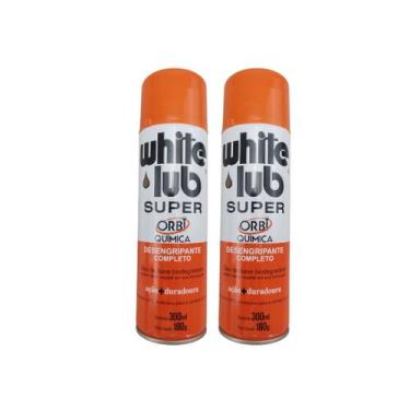 Imagem de 2 Óleo Desengripante Lubrificante White Lub 300ml Spray Orbi