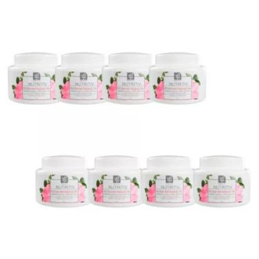 Imagem de CREME FACIAL PREVENTIVO ROSA MOSQUETA NUTRITIV 55g NATUFLORES KIT 8und