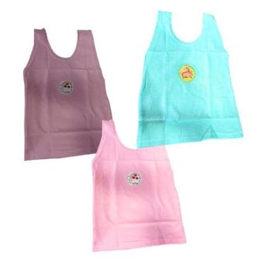 Imagem de KIT 06 CAMISETAS PARA BEBE RECEM NASCIDO MENINA,Camisetinhas e Regatas