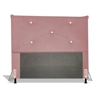 Imagem de Cabeceira Estofada Portugal 160 cm Para Cama Box Quarto Queen Size MV 