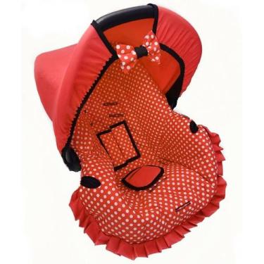 Imagem de Capa para bebe conforto - vermelho bola branca - ALAN PIERRE BABY