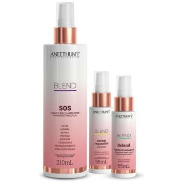 Imagem de Kit Blend Aneethun Sos, Sérum E Defend Brilho Extremo - Aneethun Profí