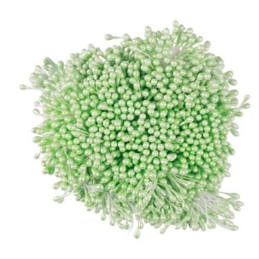 Imagem de Pistilo para Artesanato Flor Verde Claro 6cm com 100 unidades - LNS