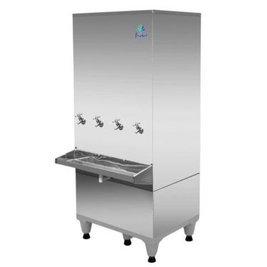 Imagem de Purificador Coluna Inox 200L 4 Torneiras Filtro 220V Frisbel