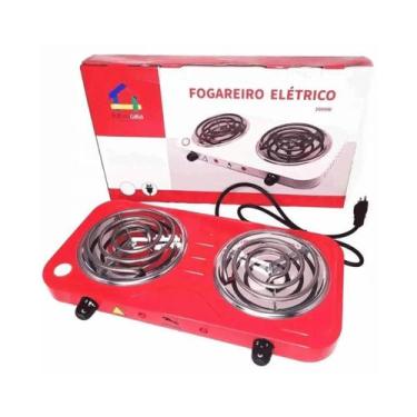 Imagem de Fogão Portátil Elétrico 2 Bocas Fogareiro 2000 Watts - 110v - RELINX, 