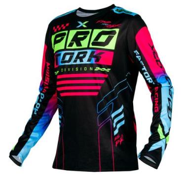 Imagem de Camisa Infantil Pro Tork Next Feminina Masculina Criança Off Road Moto