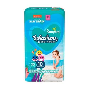 Imagem de Fralda para  Agua Pampers Splashers Baby Shark G-XG 10 Unidades, XG, 1