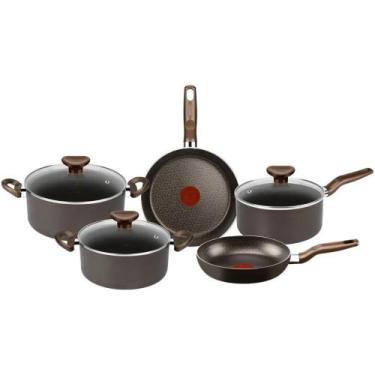 Imagem de Jogo de Panelas 5 Peças Chocolate Rochedo Expert